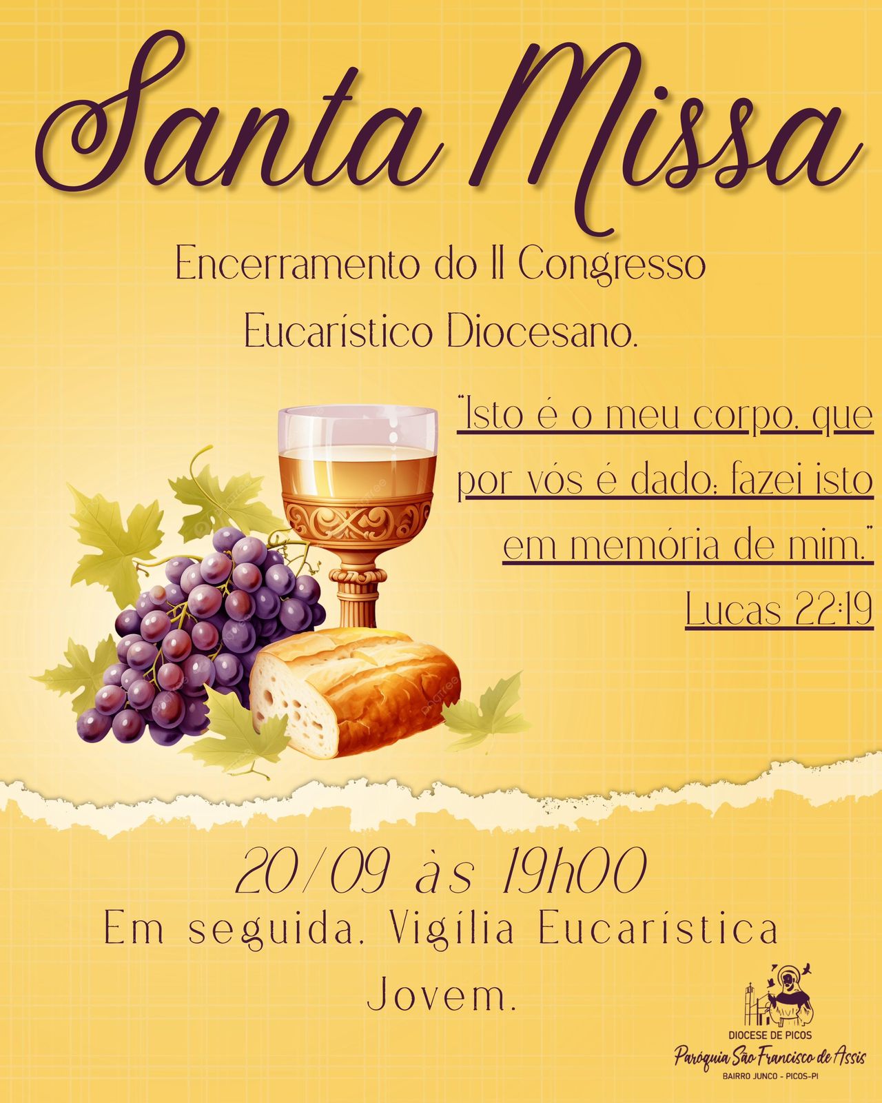 Missa Tríduo II Congresso Eucarístico Diocesano