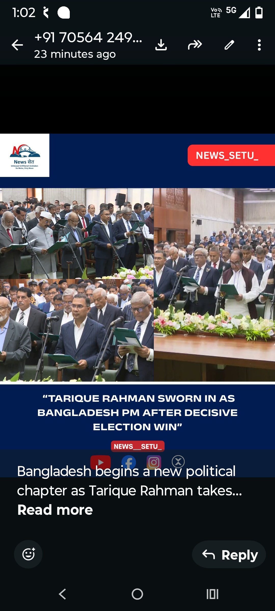 Bangladesh Begins New Political Chapter as Tarique Rahman Takes Oath as Prime Minister