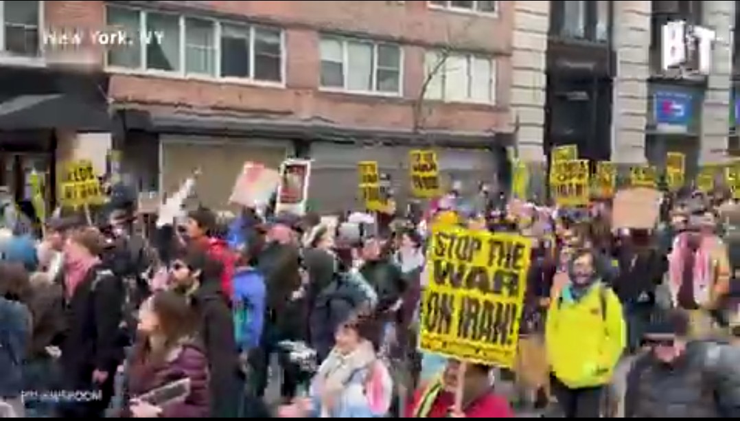 New Yorkers Take to the Streets, Demand End to War with Iran