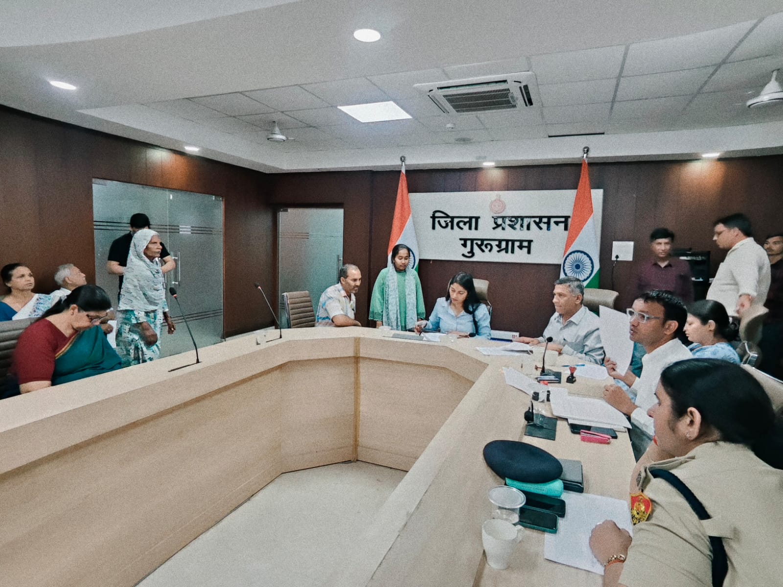 Public Grievances Heard at Samadhan Camp in Gurugram