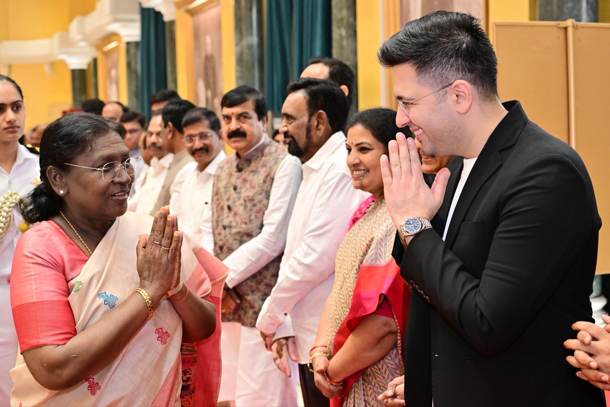 Raghav Chadha Meets President Droupadi Murmu at Rashtrapati Bhavan for Breakfast Meeting