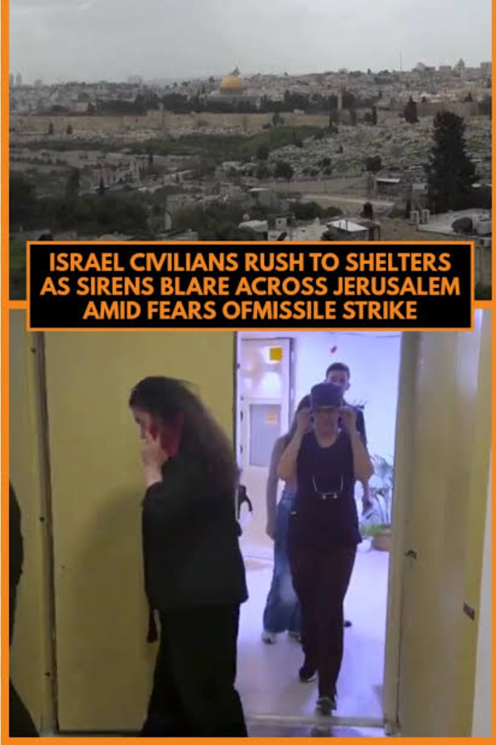 Sirens Blare Across Jerusalem as Iranian Missile Threat Escalates Tensions in Middle East