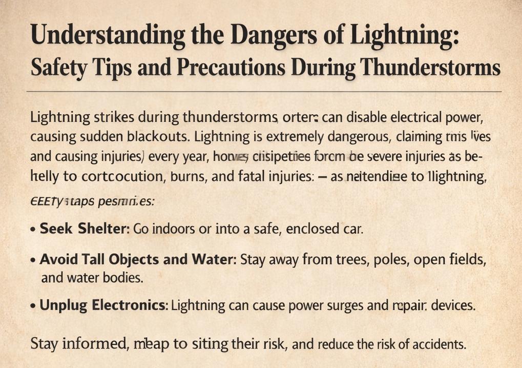 Lightning Strikes Explained: Causes, Risks, and Safety Measures During Thunderstorms