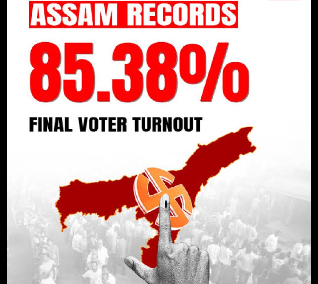 Assam Votes Big: Record 85.38% Turnout Sets Stage for Intense BJP vs Opposition Battle