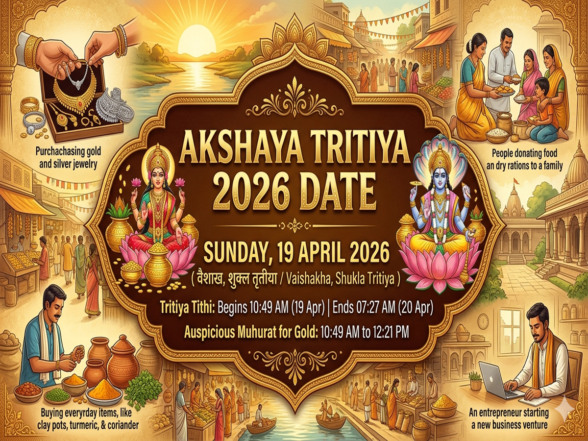 Akshaya Tritiya 2026: Auspicious Day Observed Today, Note Puja and Gold Buying Timings