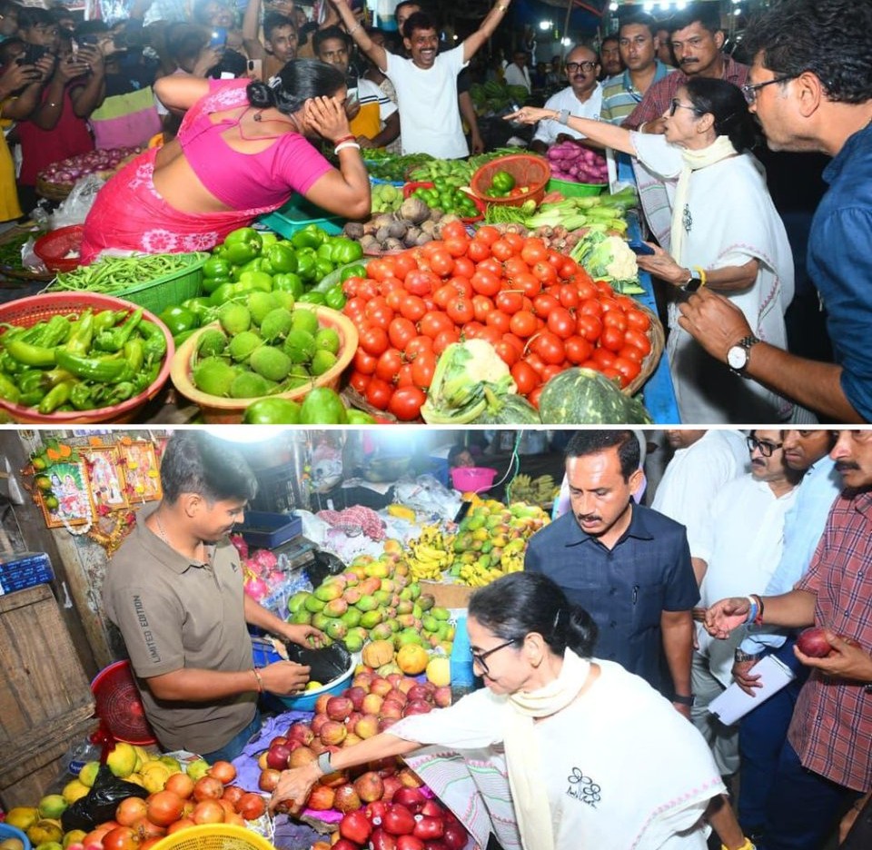 Mamata Banerjee Spotted Buying Vegetables Amid West Bengal Election Campaign, Video Goes Viral