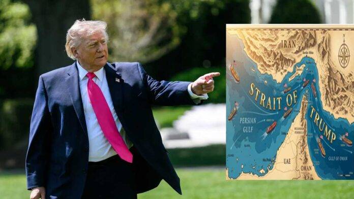 Trump Sparks Row by Calling Strait of Hormuz the ‘Strait of Trump’