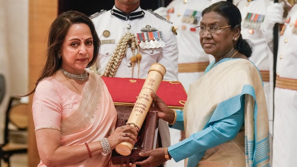 Dharmendra Honoured with Posthumous Padma Vibhushan, Hema Malini Receives Award