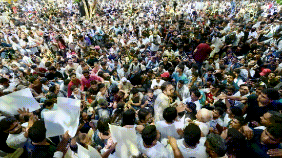 CJP Protest Draws Massive Crowd at Jantar Mantar; Dipke Demands Education Minister’s Resignation
