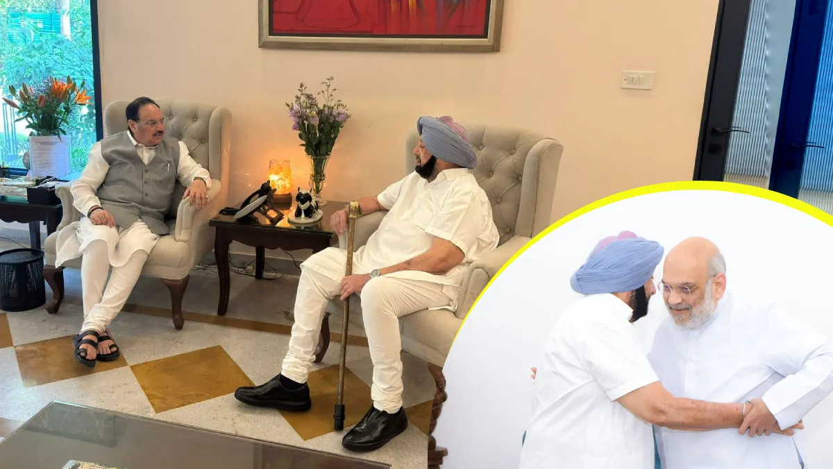 BJP Faces Internal Dissent in Punjab; Captain Amarinder Singh Meets Amit Shah, JP Nadda