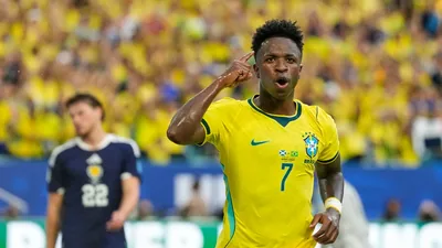 Vinicius Jr. Shines as Brazil Beat Scotland 3-0 to Seal Top Spot in Group C