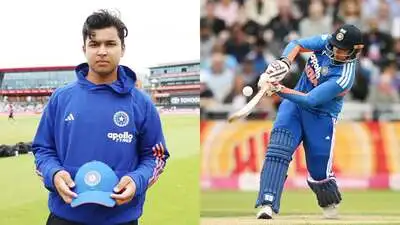 Vaibhav Suryavanshi Creates History on India Debut, First International Six Leaves Fan in Pain