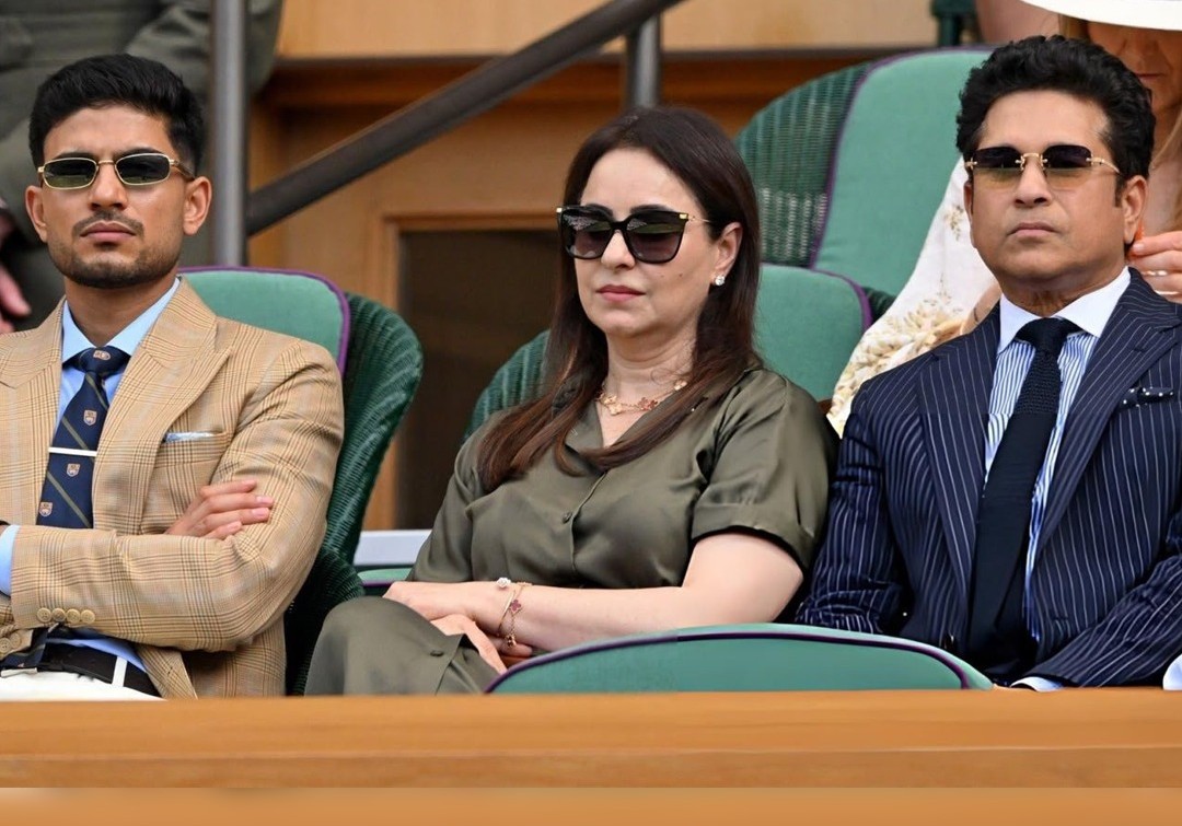 Shubman Gill Spotted with Anjali Tendulkar at Wimbledon's Royal Box