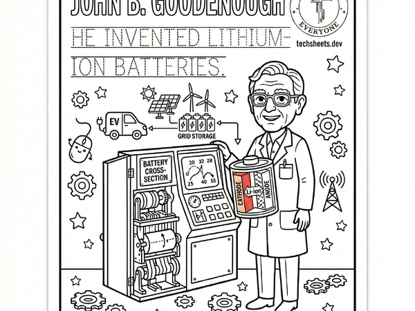 John B Goodenough Lower Elementary Coloring Sheet