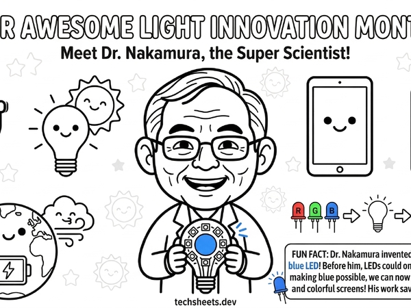 Shuji Nakamura Pre K Coloring Sheet