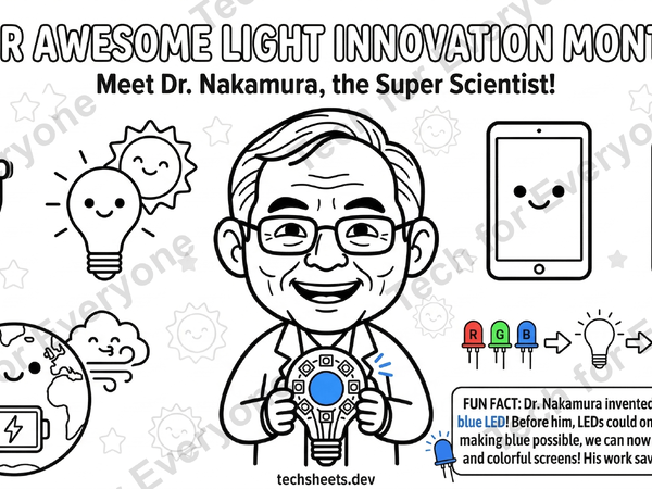 Shuji Nakamura Pre K Coloring Sheet