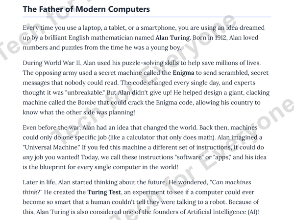 Preview: Modern Computing Series  Alan Turing UE