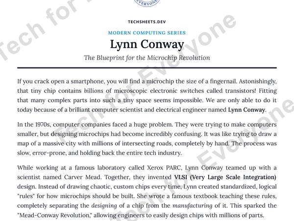 Preview: Lynn Conway Worksheet   Modern Computing Series MS