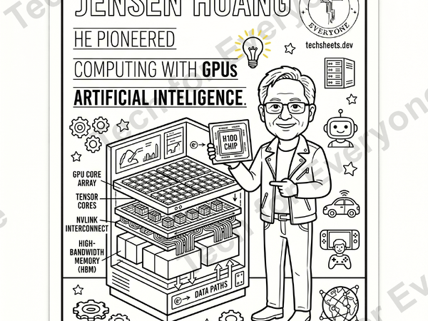 Jensen Huang Coloring Sheet