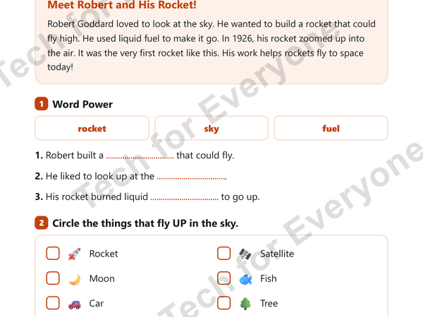 Preview: Robert H. Goddard: Space Tech (Lower Elementary)