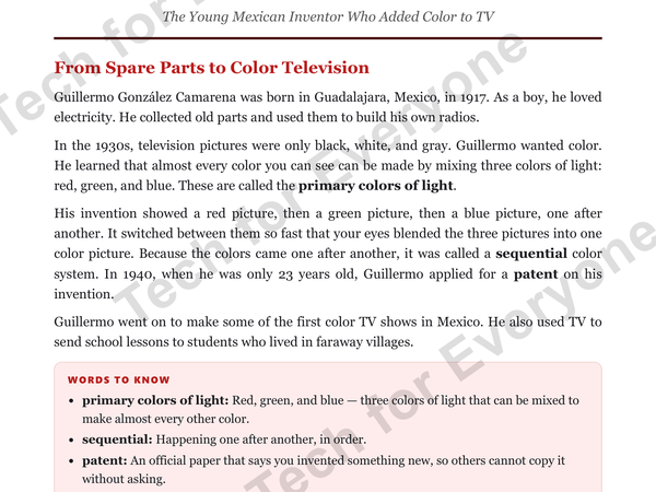 Preview: Guillermo González Camarena: Hispanic Heritage Month (Upper Elementary)