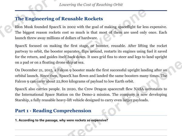 Preview: Elon Musk & SpaceX: Space Tech (Middle School)