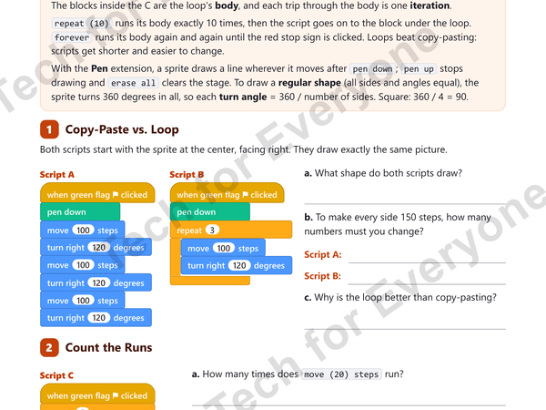 Preview: Block Coding 2: Loops