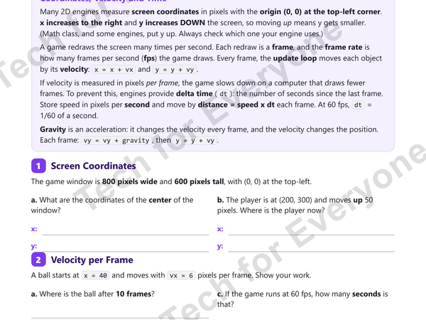 Preview: Game Design 3: Game Math and Collisions