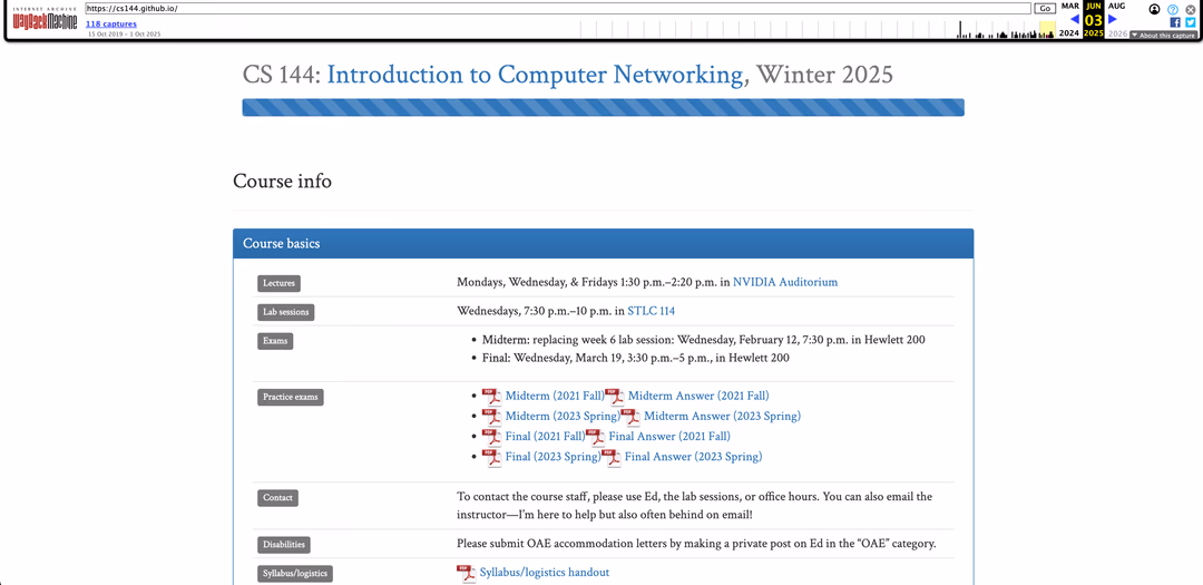 Stanford CS144 自学总结