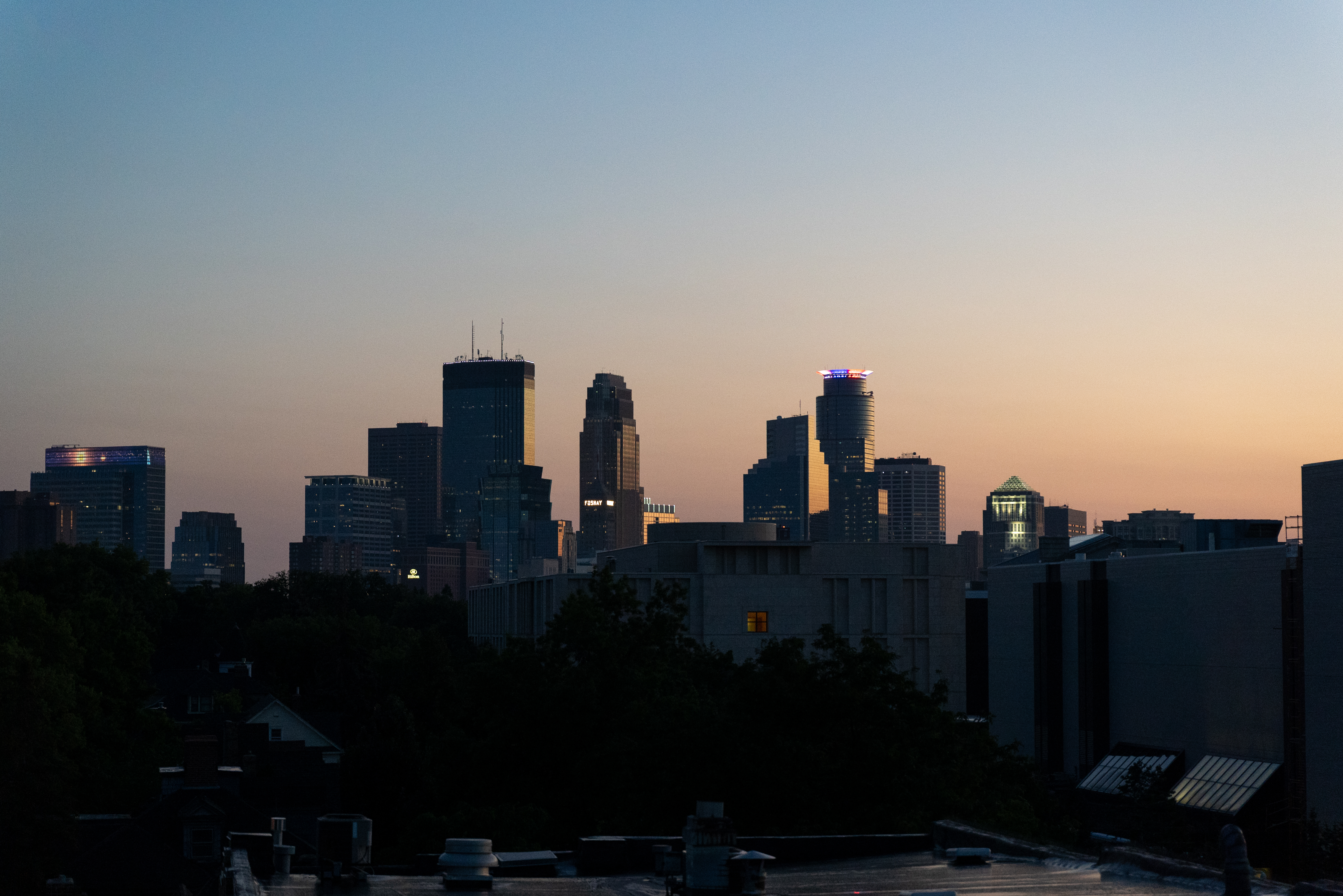 Minneapolis Skyline Sunset