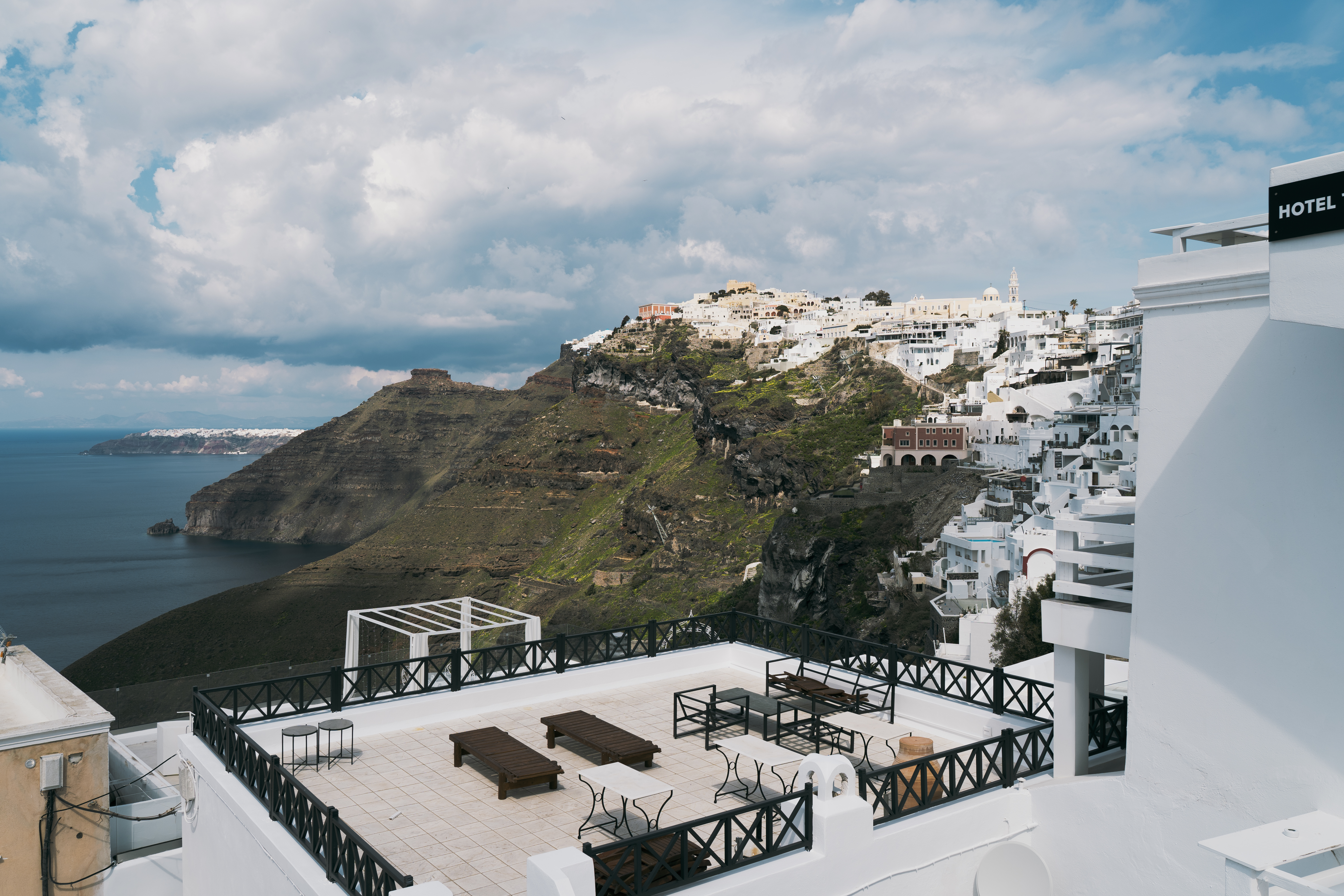 Santorini Cliffside View