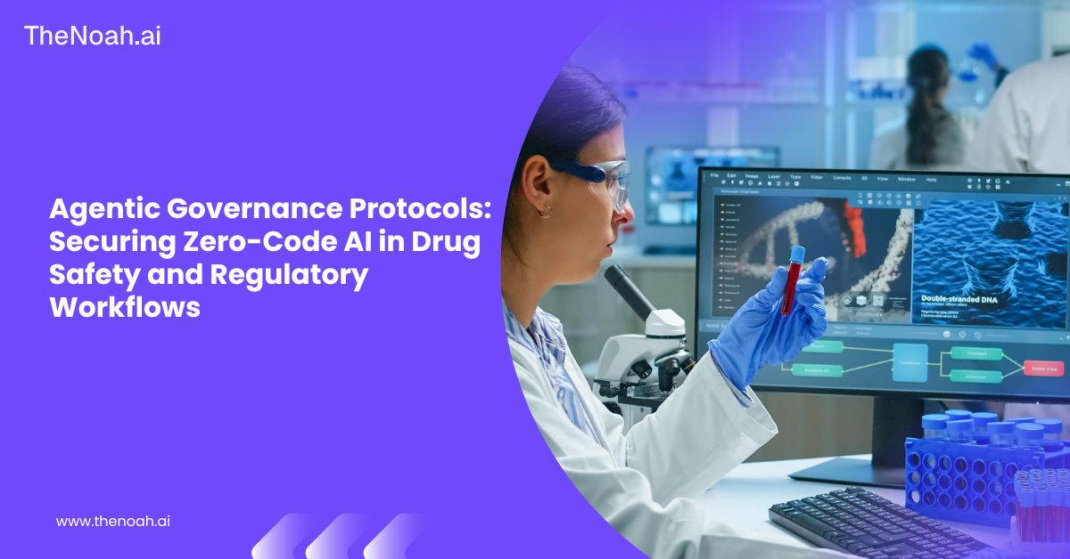 Agentic Governance Protocols: Securing Zero-Code AI Adoption in Drug Safety