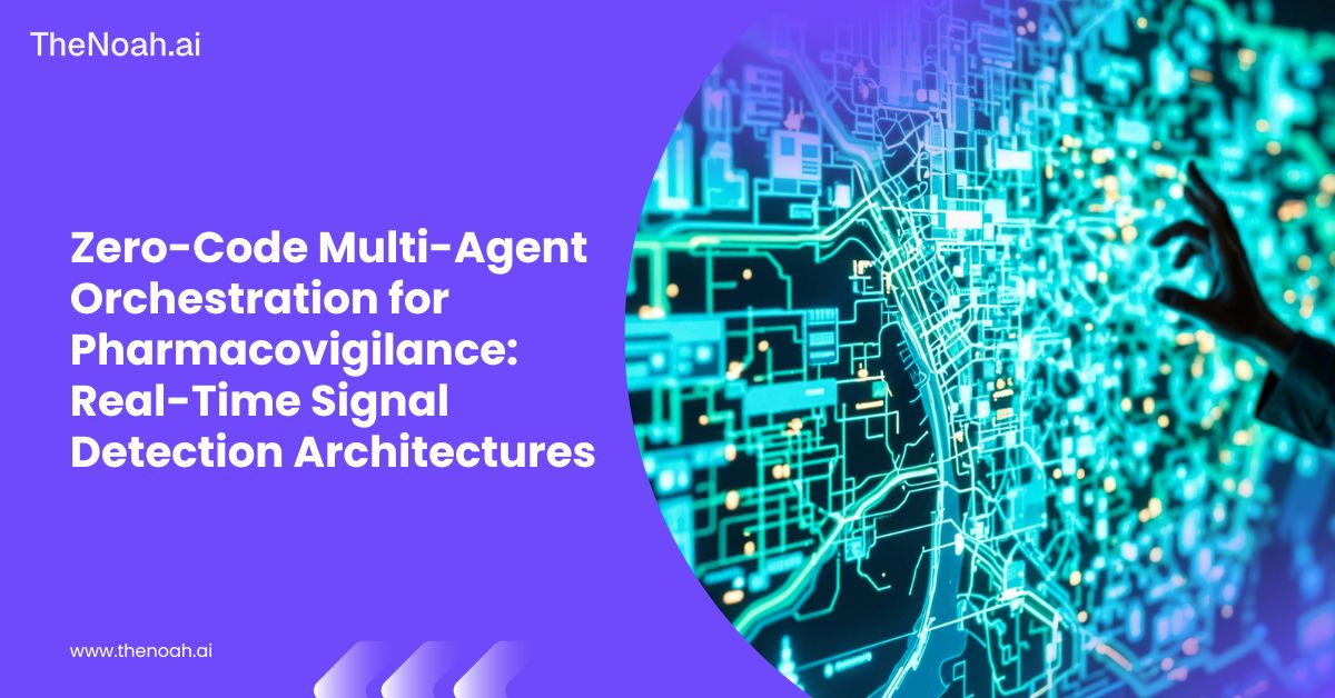 Zero-Code Multi-Agent Orchestration for Pharmacovigilance: Real-Time Signal Detection Architectures