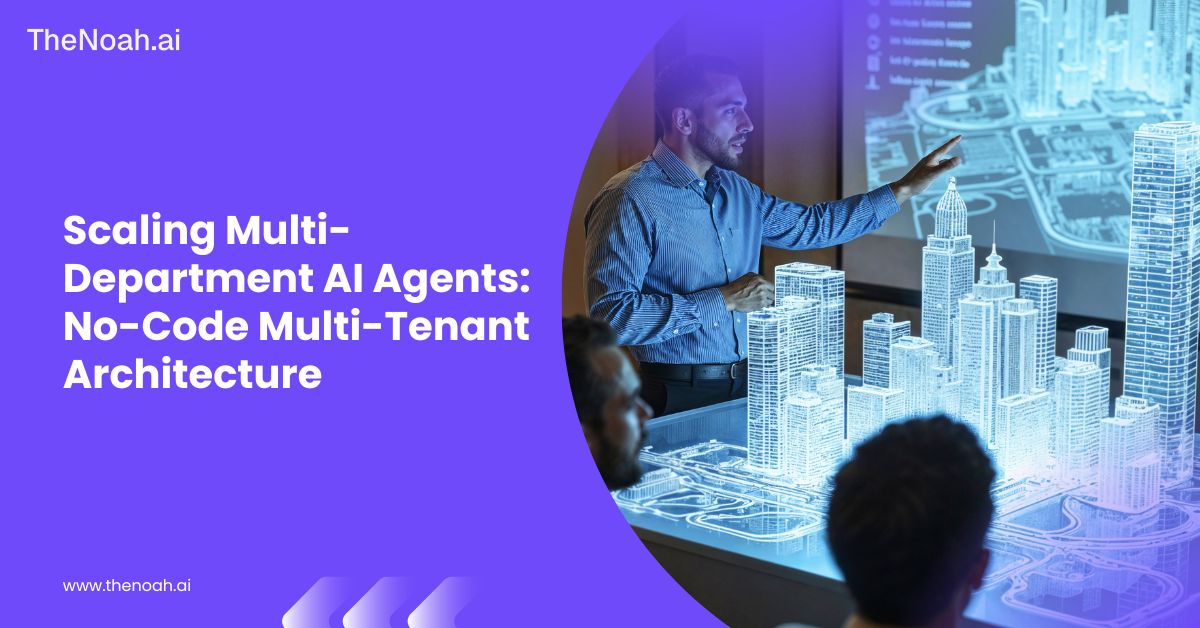 Scaling Multi-Department AI Agents: The Power of No-Code Multi-Tenant Architecture
