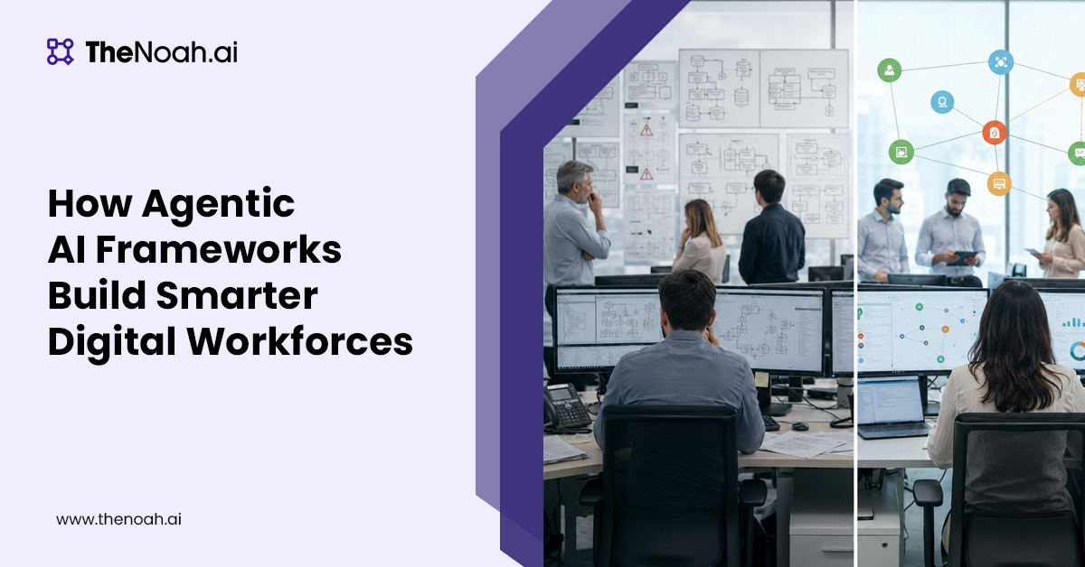 How Agentic AI Frameworks Build Smarter Digital Workforces