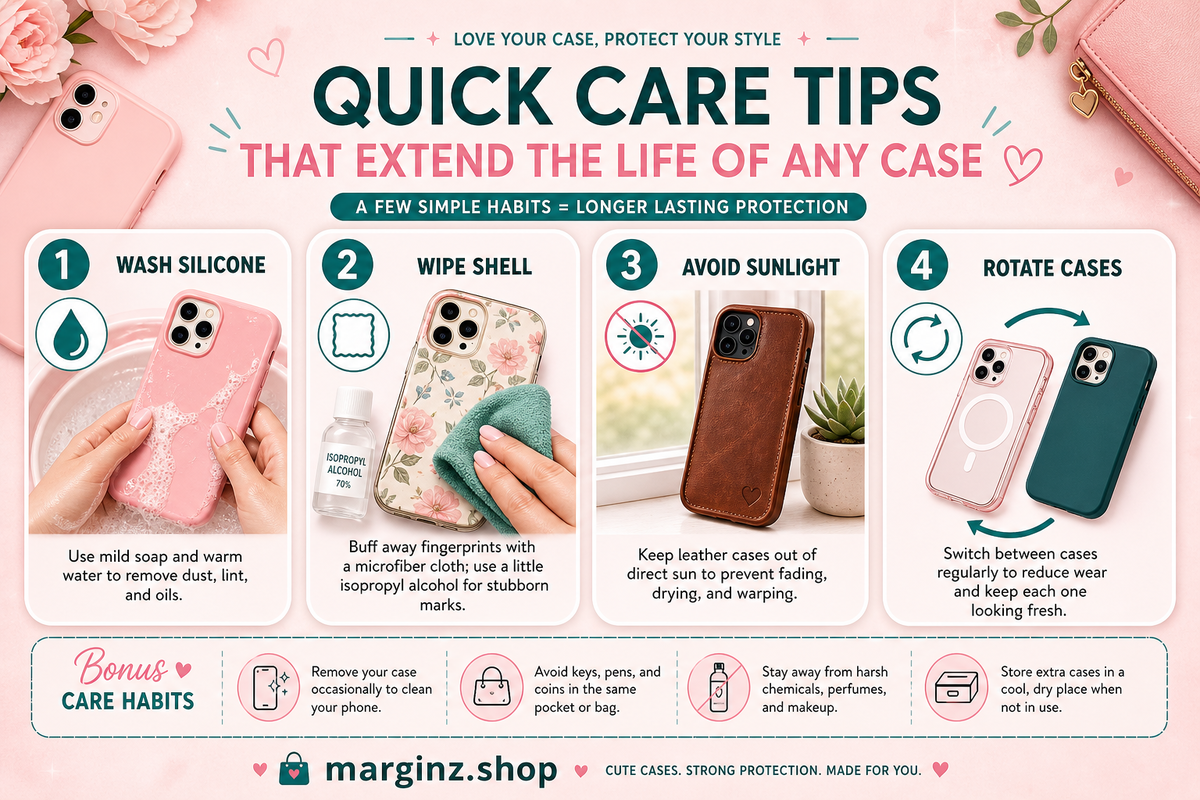 Quick care tips for cute phone cases