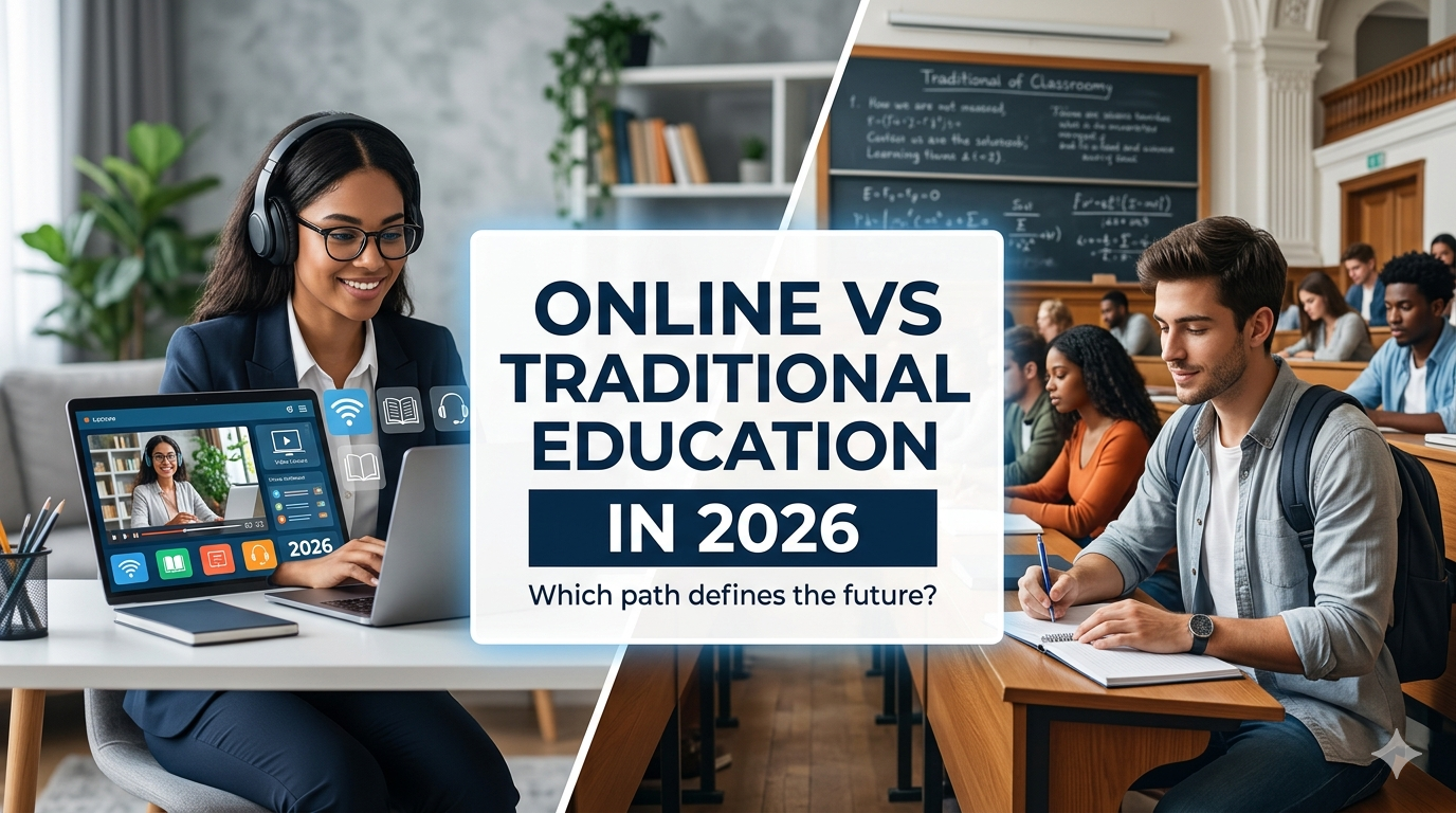 Online vs. Traditional Education in 2026: A Landscape of Hybrid Learning and Evolving Student Needs