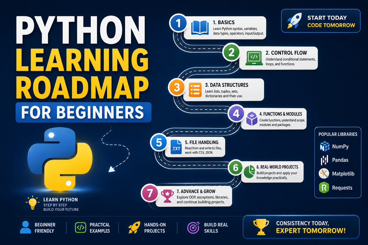 python learning roadmap for beginners