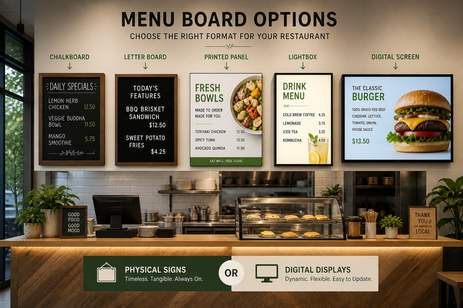 Menu Board Signs: A Buyer's Guide for Restaurants in 2026