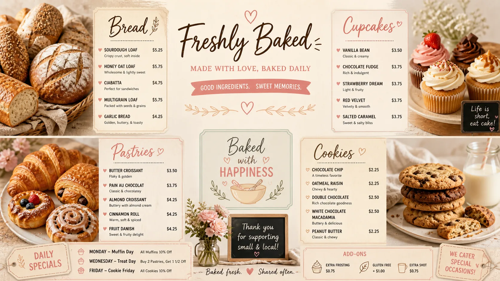 Power Bowls — QSR digital menu board template