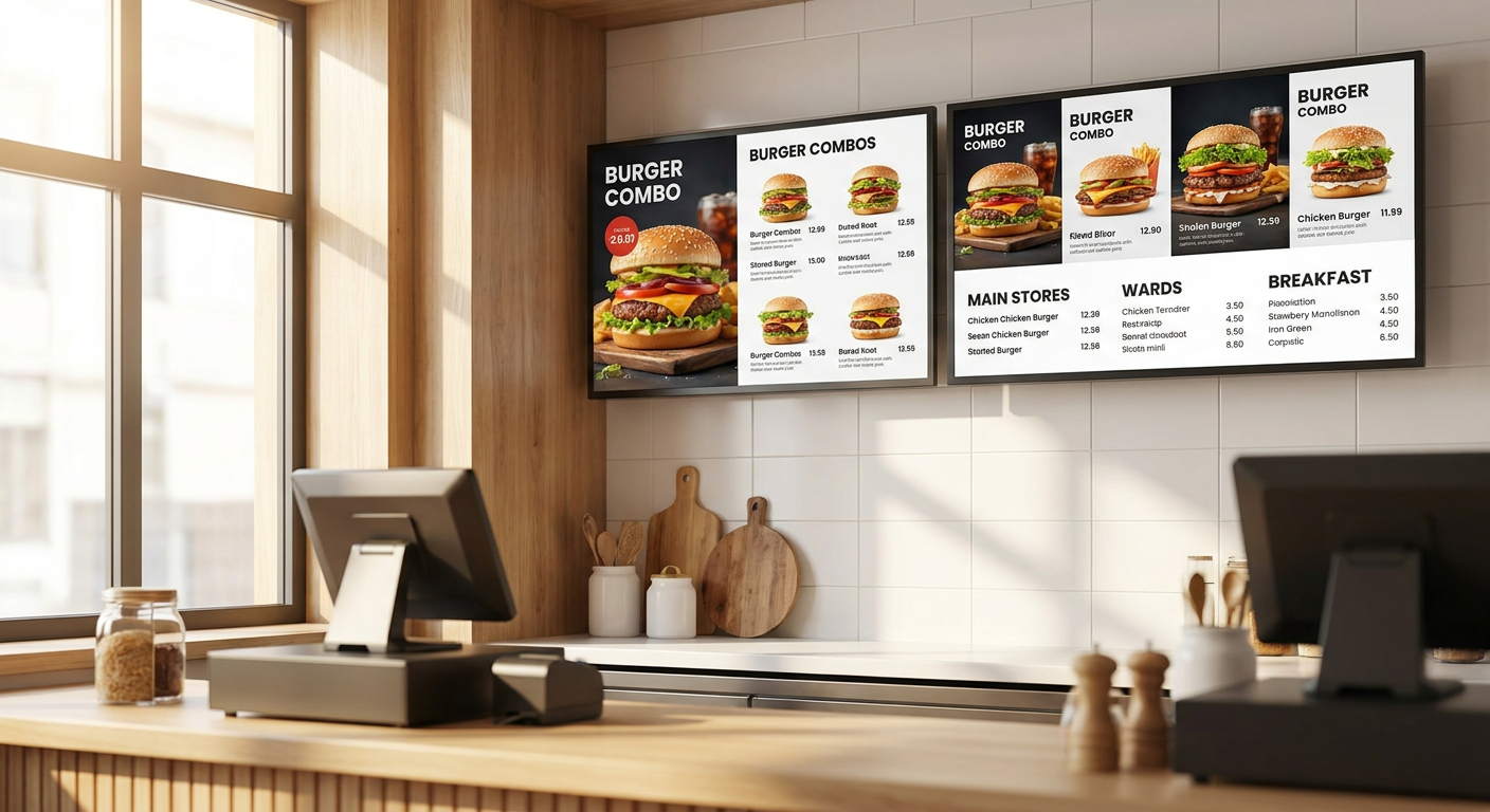 Digital Menu Boards for Restaurants: Costs, POS Sync & Setup