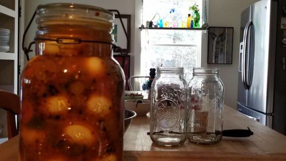 Shannons Spicy Pickled Eggs recipe