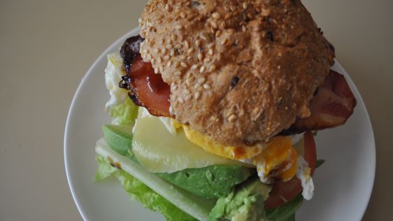 Bacon And Egg Roll Sandwiches recipe