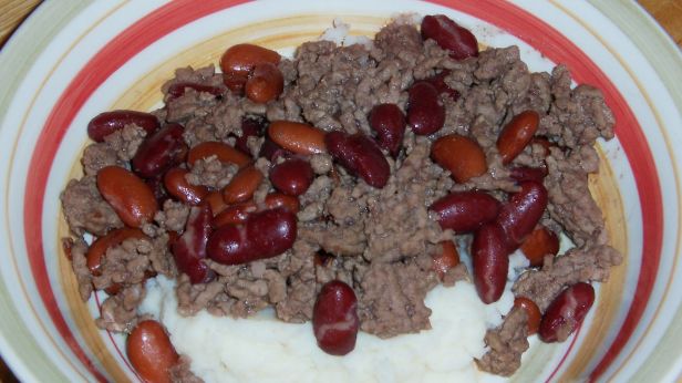 Hamburger And Kidney Beans recipe
