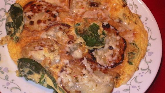 Spinach And Potato Frittata recipe