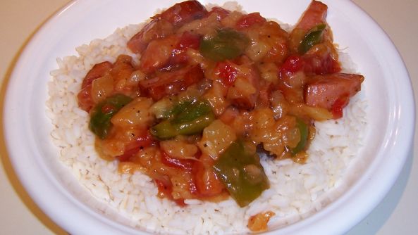Polynesian Sausage Supper recipe