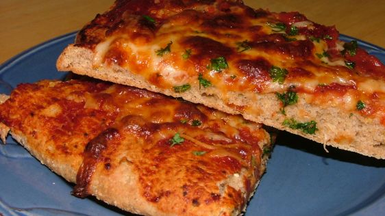 Whole Wheat Yeast Free Herbed Pizza Dough recipe