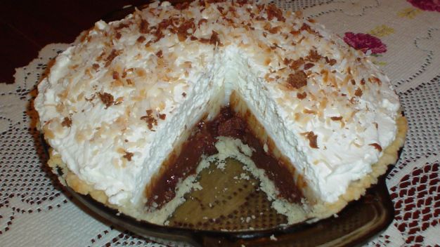 Chocolate Haupia Coconut Pie recipe