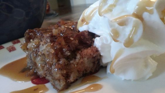 My Best Old Fashioned Apple Cake With Easy Caramel Sauce recipe