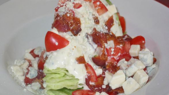 Iceberg Wedge Blue Cheese Bacon Tomato Salad recipe